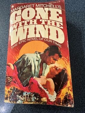 Margaret Mitchell's Gone With The Wind Paperback - Red & Orange Cover